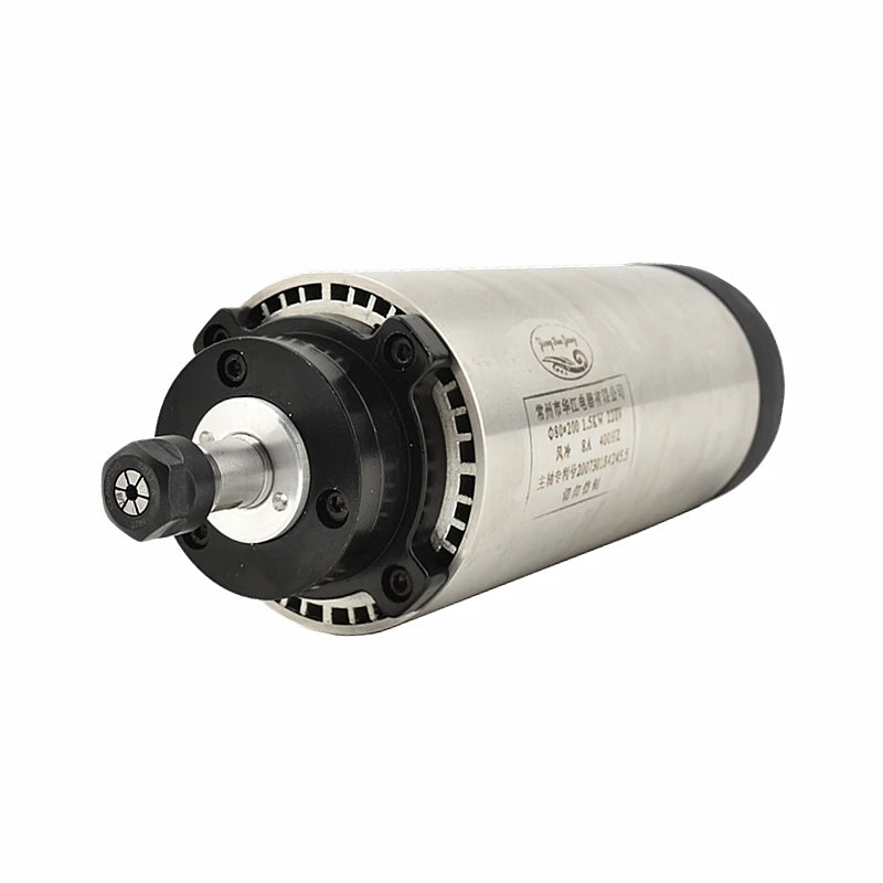 CNC Air Cooled 220V Spindle Motor 800W 1500W 2200W 3000W Diameter 65 80mm CNC Router Tools For Milling Machine