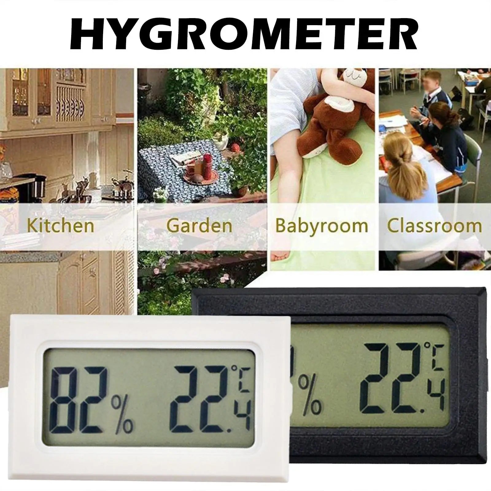 1/3Pcs Mini Digital LCD Indoor Temperature Sensor Humidity Meter Electronic Thermometer Hygrometer Convenient Gauge -50~70℃