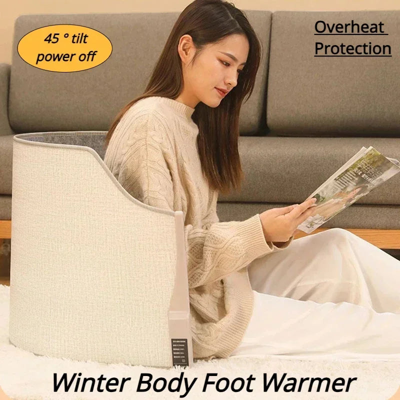 New Foot Warmer Electric Heater For Home Office Folding Portable Heater Adjustable Leg Warmer Relieve Rheumatic Pain Heating Pad
