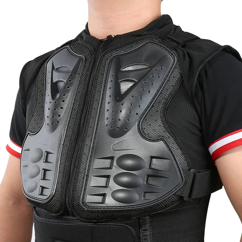 1pc Motorcycle Jacket Armor Protection Vest Motocross Racing Turtle Armour Sports Protective Gear for Chest and Back Size M-XXL