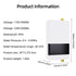 110V 220V Instant Water Heater Bathroom Kitchen Wall Mounted Electric Water Heater LCD Temperature Display with Remote Control