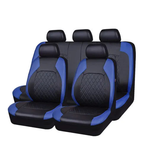 PU Leather Universal Car Seat Covers Airbag Compatible Waterproof Automobile Seat Protector Interior Accessories Fit most cars