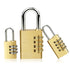 High Quality Padlock Solid Brass Lock Digit Combination Password Secret Code for Gym Outdoor Locker Case Copper Stainless Steel