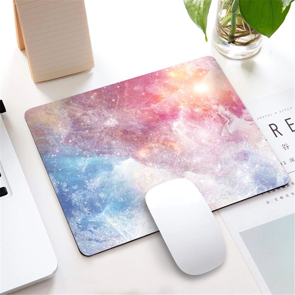 Marble Nordic Style Small Mouse Pad Computer Laptop Mousepad Rectangle Non-slip Rubber Base Deskpad Table Mat Desk Accessories