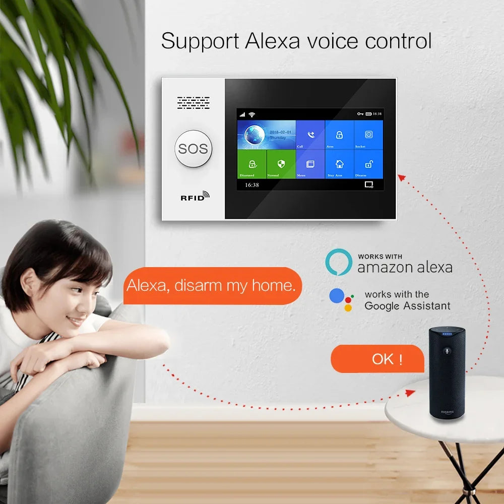 Home Alarm Accessories Door And Window Detector PIR Motion Detector Smoke Detector Remote Control Gas Detector For PG107 PG103