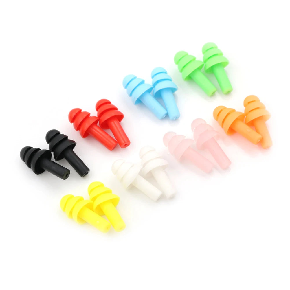 20pcs Ear Plugs Sound insulation Waterproof Silicone Ear Protection Earplugs Anti-noise Sleeping Plug For Travel Noise Reduction