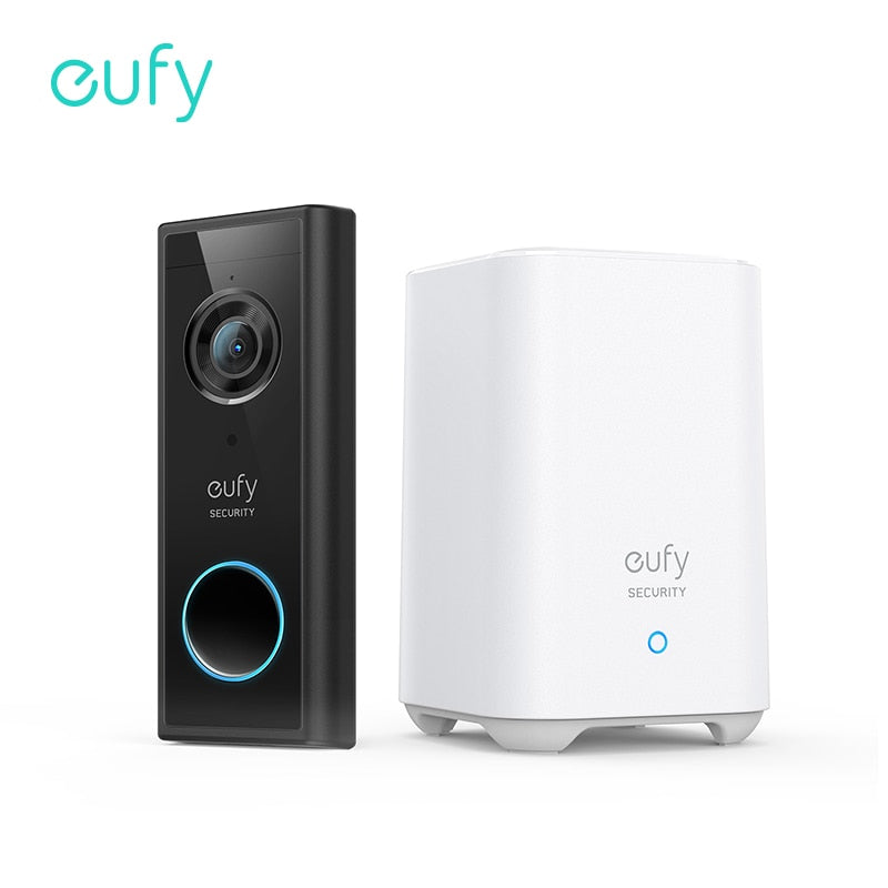 eufy Security Video Doorbell Camera（Battery-Powered）Kit 2K Resolution Encrypted Local Storage No Monthly Fees Smart Home