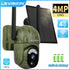 LS VISION 4MP 4G Solar Security Camera Wireless Outdoor WiFi Human/Animal Detection 2-Way Talk IP66 Waterproof Wildlife Camera