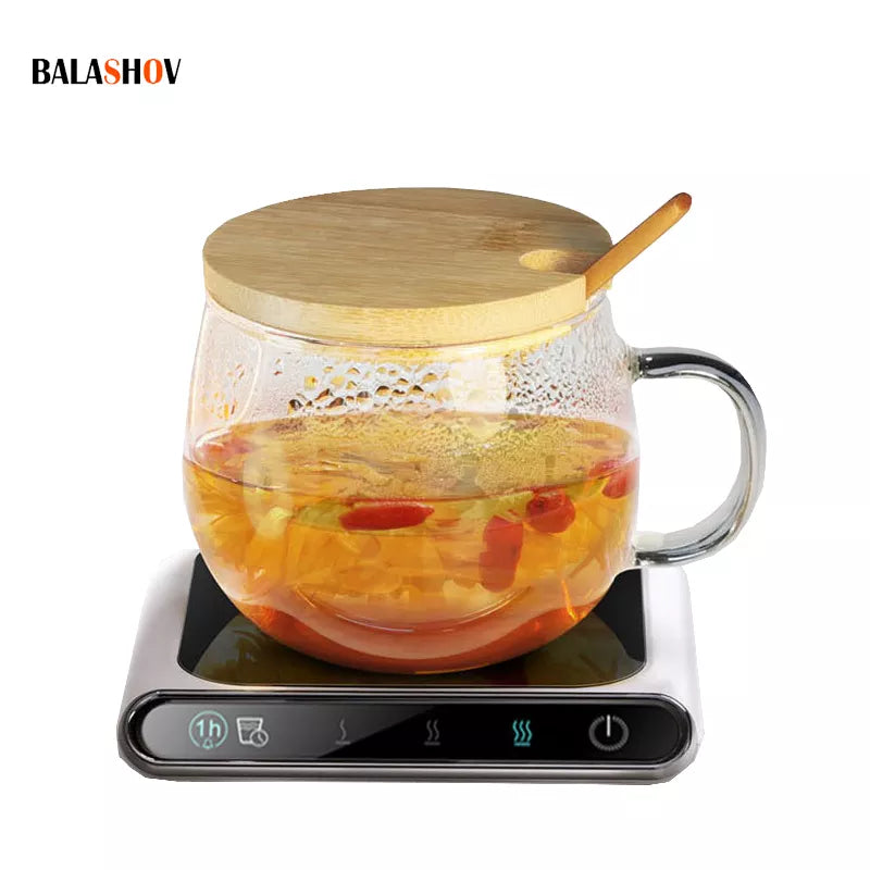 Electric Beverage Cup Warmer Coffee Mug Warmer for Home Office Desk Use Heating Coasters Plate Pad for Cocoa Tea Water Milk