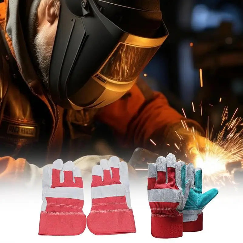 Cowhide Gloves Safety Blacksmith Gloves For Hand Protection Safety Work Gloves For Hand Protection Durable Blacksmith Gloves