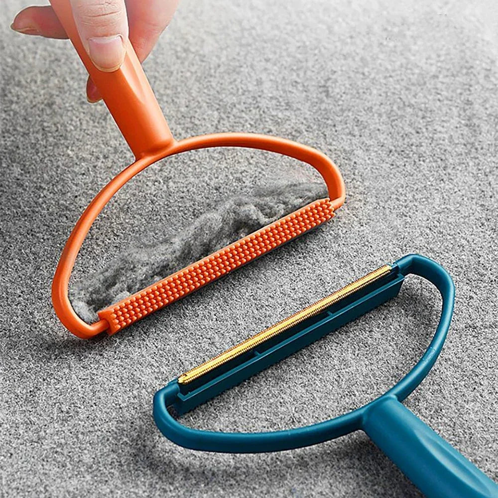 Portable Lint Remover For Clothes Double Sided Manual Carpet Sweater Remover Roller Pet Hair Scraper Household Cleaning Supplies