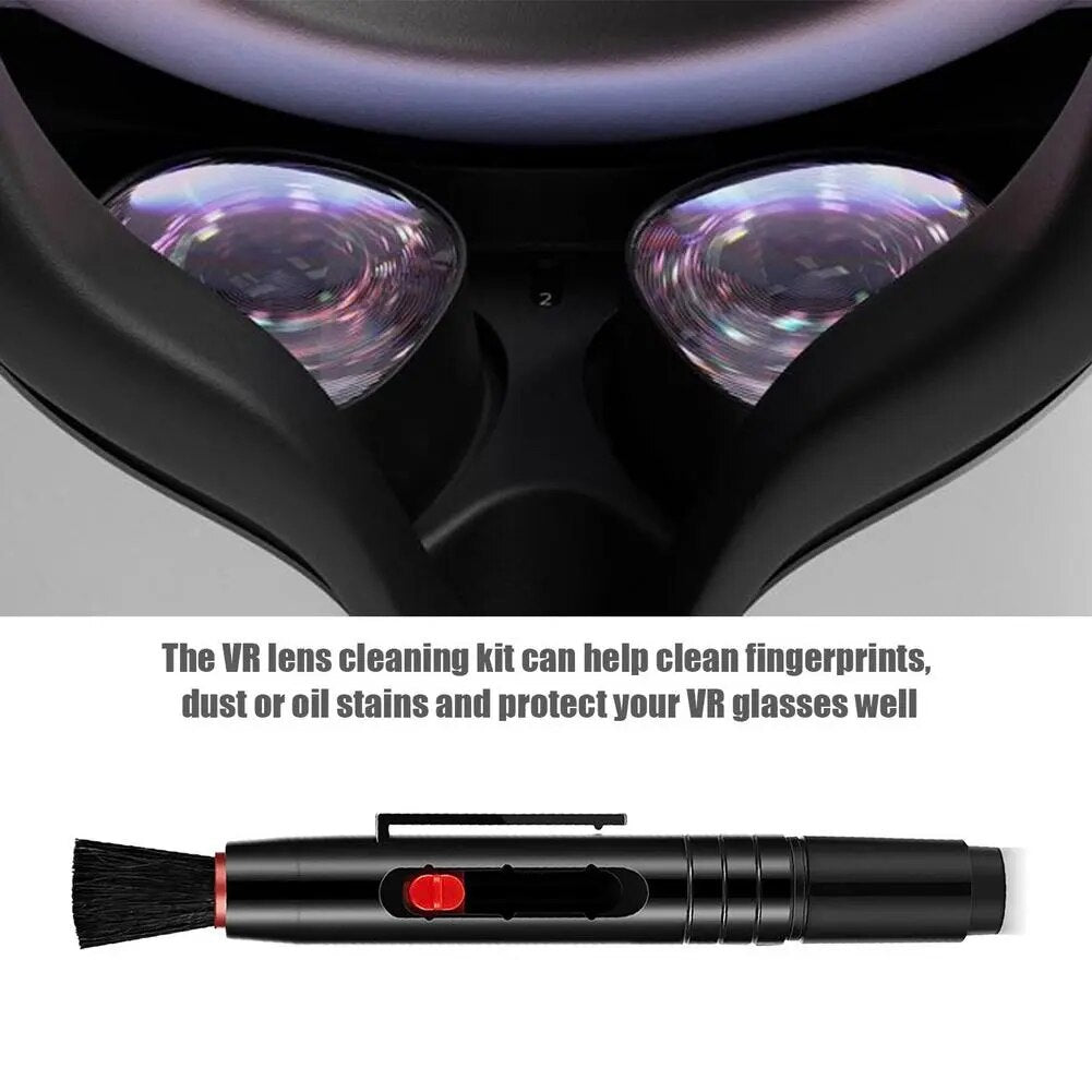 For PSVR2 Pico4 Lens Cleaning Pen Brush Camera Cleaning Reusable Portable Dust Pen Brush for Meta Oculus Quest 2 Accessories