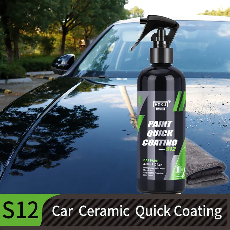 Ceramic Car Quick Coating Professional Hgkj S12  Nano Hydrophobic Body Polish Paint Care Protection Wax Spray Car Accessories