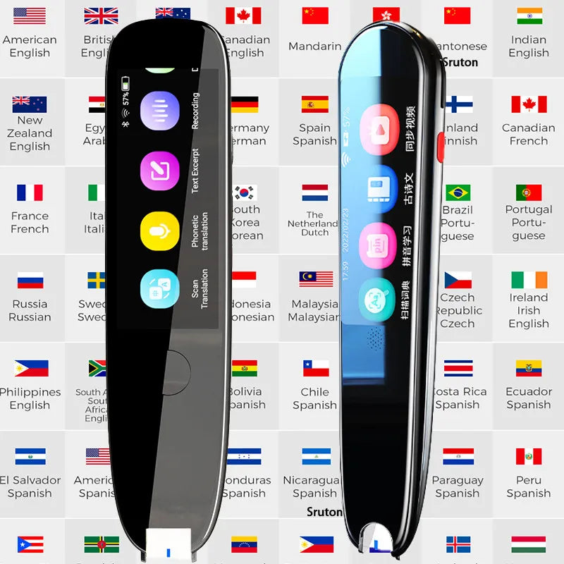 Scan Reader Pen X2/X3 Translatorand Reading Pen for Dyslexia Autism Smart Voice Scan Translator Pen 112 languages translation