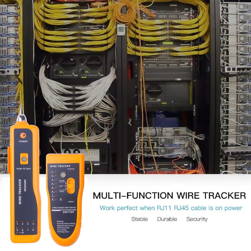 Kebidumei tester Cat5 Cat6 RJ11 RJ45 Telephone Cable Tracker tool Kit Wire Toner LAN Ethernet Network Cable Detector Line Finder