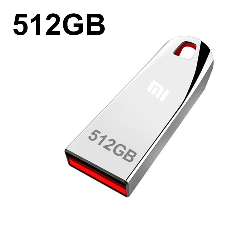 Xiaomi 2TB Metal Usb 3.0 Flash Drives High Speed Pendrive 1TB 512GB Usb Drive Portable SSD Memoria Usb Flash Disk TYPE-C Adapter