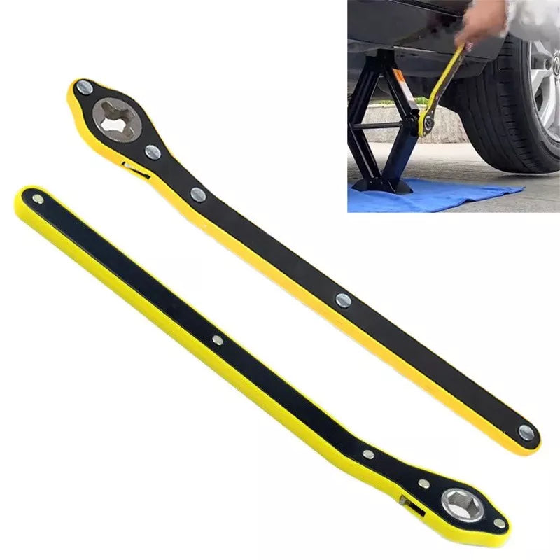 Car Labor-saving Wrench Jack Lifting Joystick Tools 360 Degree Rotation Scissor Jack Lift Handle Tool Tire Wrench Car Accessorie