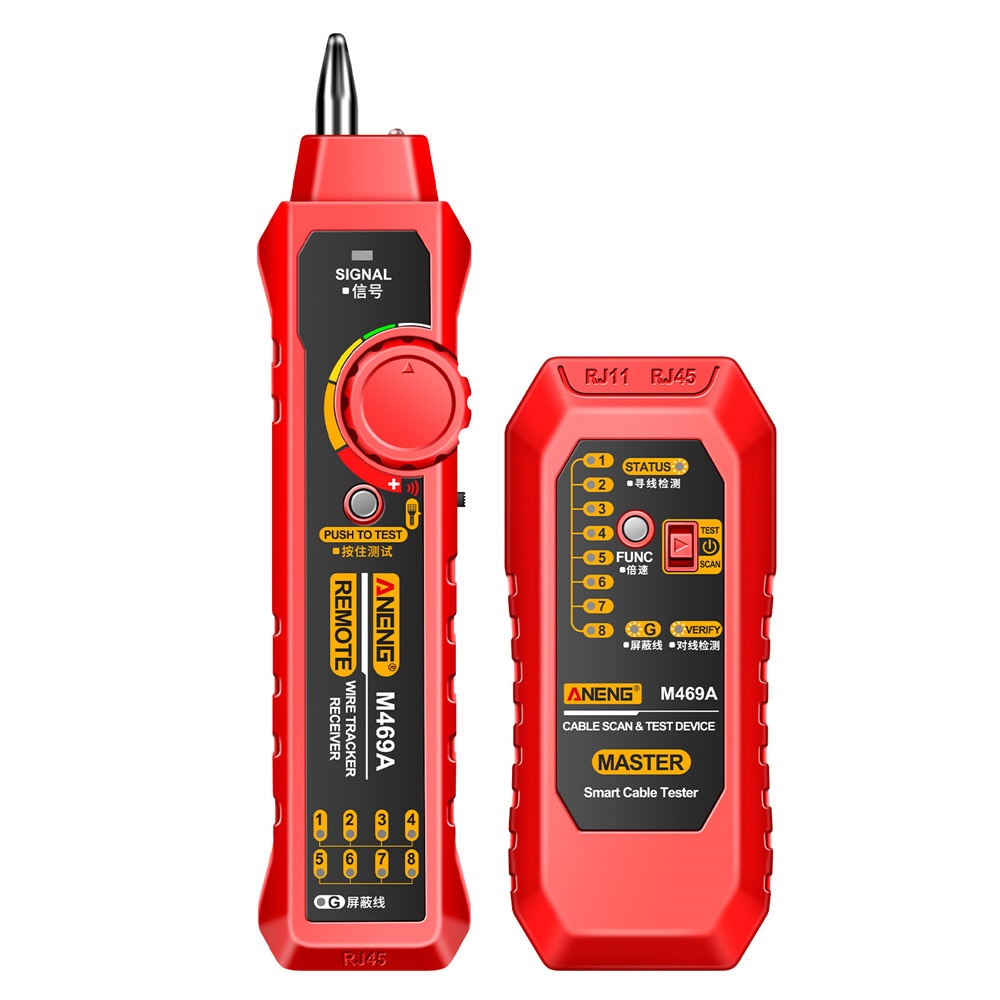 ZoeRax Wire Tester RJ45 RJ11 Cable Tracker Line Finder Multifunction Wire Tracker Ethernet LAN Network Cat5 Cat6 with Earphone