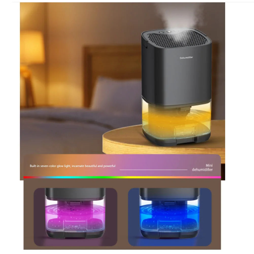 1000ml Dehumidifier With Basic Air Filter 2 in 1 Quiet Moisture Absorbers Cost-Effective Air Dehumidifier For Home Room Kitchen