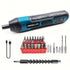 Cordless Electric Screwdriver Rechargeable 1300mah Lithium Battery Mini Drill 3.6V Power Tools Set Household Maintenance Repair
