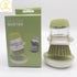 Household Handheld Presses Soap Cleaning Brushes Dish Bowl Pot Washing Brush with Removable Brush Head Kitchen Drit Clean Tools