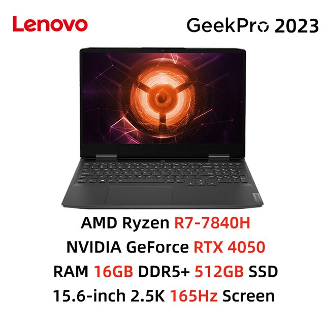 2023 Lenovo GeekPro G5000 E-sports Gaming Laptop AMD Ryzen 7 7840H RTX 4050 /4060 RAM 16/32GB 512G/1T SSD 2.5k 165Hz Notebook PC