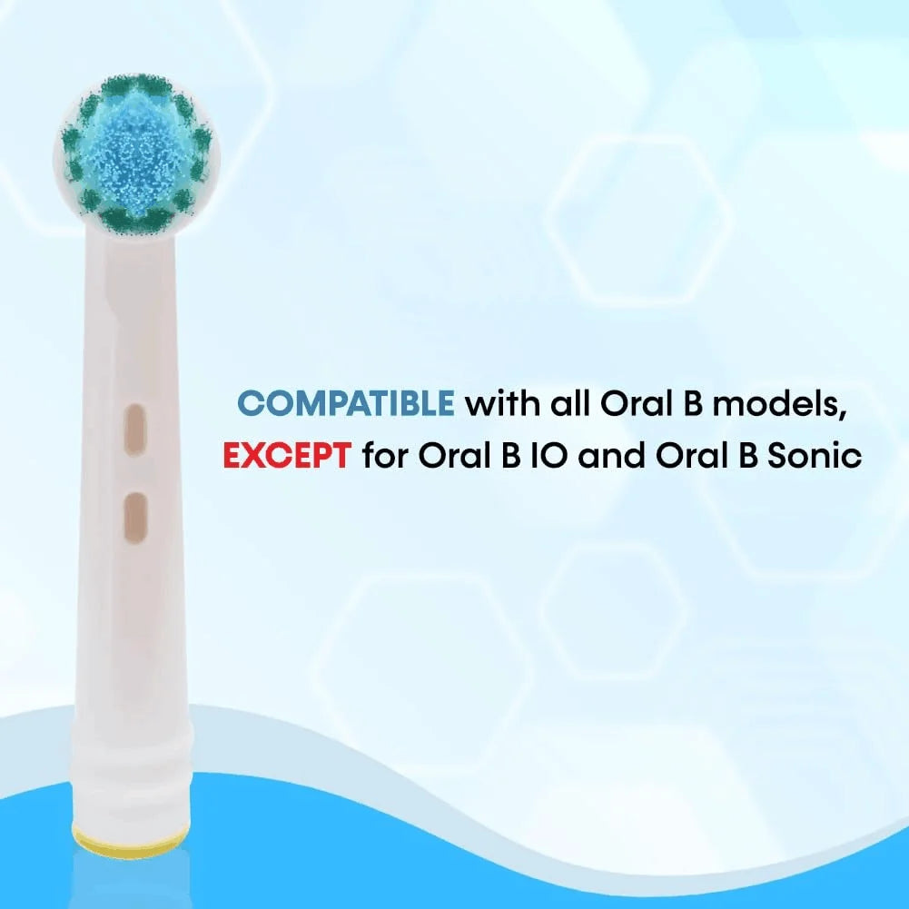 4/8/12/16/20pcs Extra Soft Bristles Fit for Sensitive Gums Care, Round Head for Oral B Type 3756 3757 3744 3765 4729 4731 4739