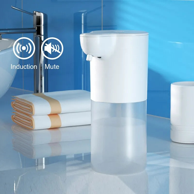 350ML Touchless Automatic Soap Foam Dispenser USB Rechargeable Foam Hand Washer Machine Bathroom Infrared Sensor Soap Dispenser