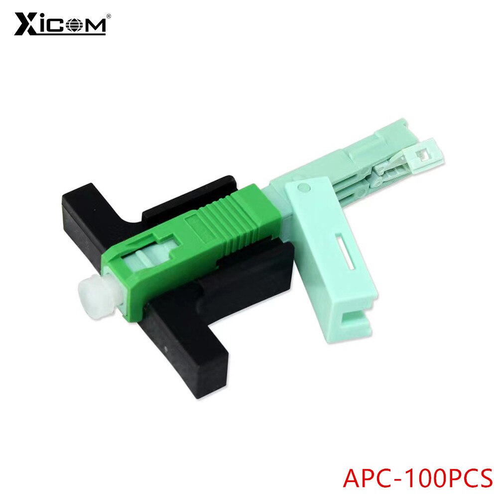 50/100pcs FTTH UPC/APC Single Mode Fiber Optic Fast Connector SC Quick Connector FTTH Tool Cold Connection Optical Adapter