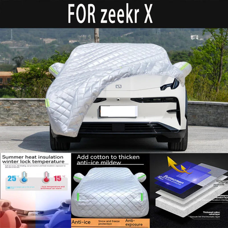For zeekr X auto hail proof protective cover,snow cover,sunshade,waterproof anddustproof external car accessories