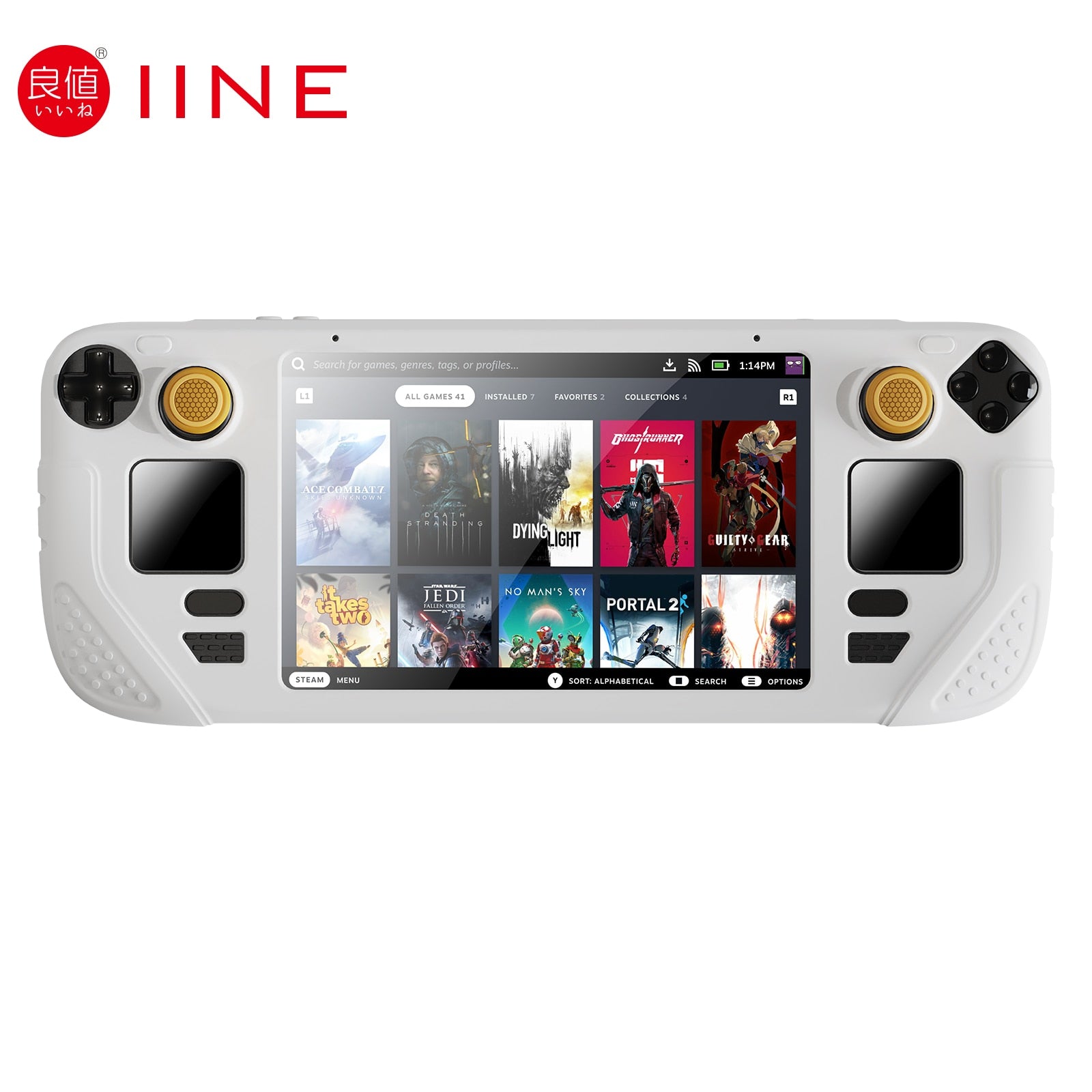 IINE Protective Case 9 in 1 Full Protection Soft Silicone Material Shockproof Case Compatible Steam Deck