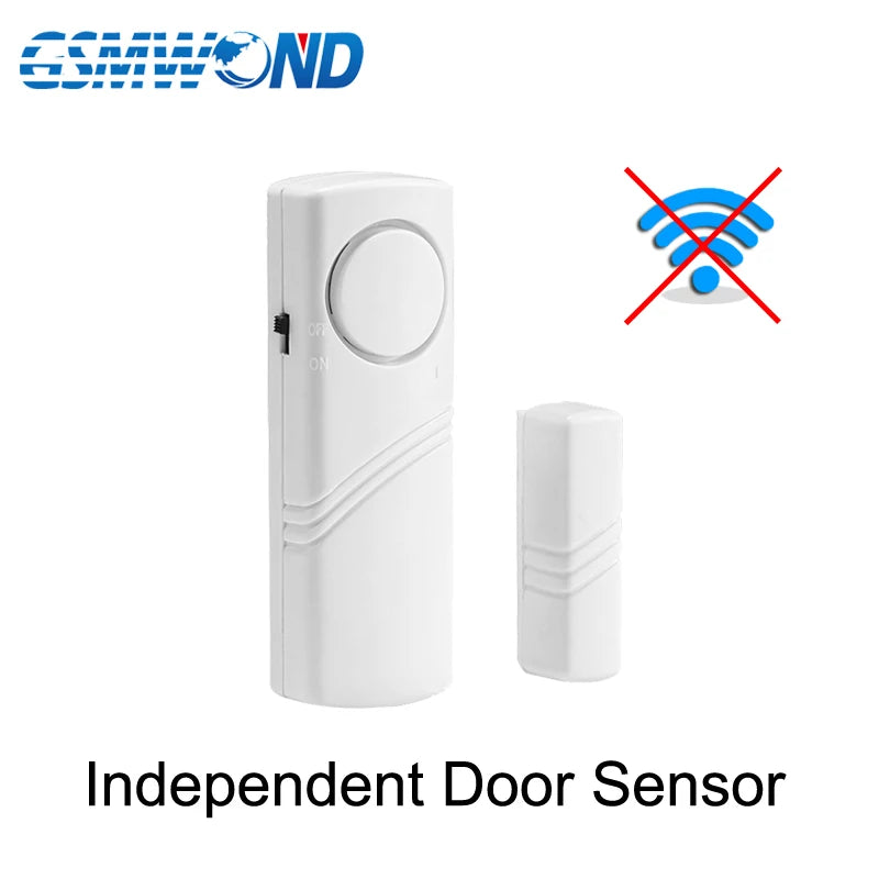 Tuya WiFi Door Window Sensor Independent Open/Close Door Detector Sound Alarm Smart Home Wireless Security Burglar Alarm