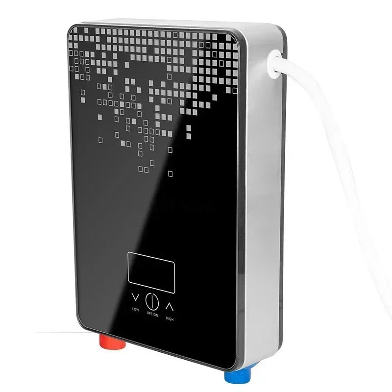110V 220V Electric Hot Water Heater Tankless Instant Boiler Bathroom Tankless Shower Set Thermostat Safe Intelligent Automatica