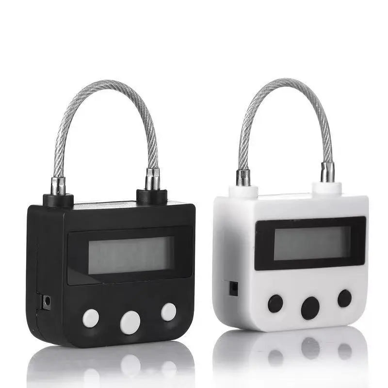 Smart Time Lock LCD Display Time Lock Waterproof USB Rechargeable Temporary Timer Padlock Travel Electronic Timer