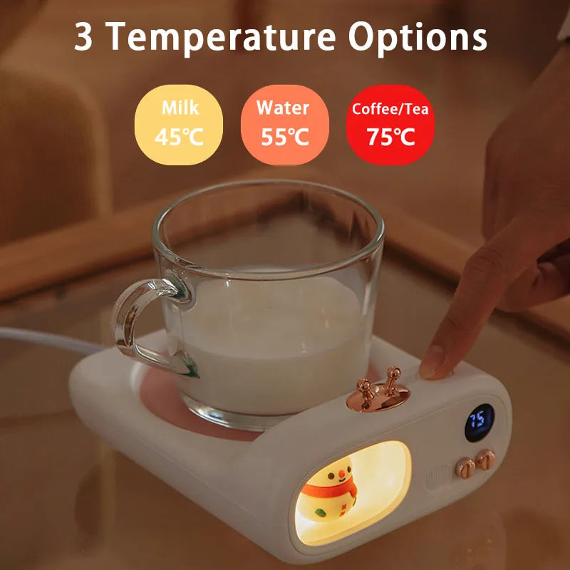 New Coffee Mug Warmer Cup Coaster for Milk Water Tea Electric Beverage Heating Plate with Auto Shut Off 3 Temperature Settings