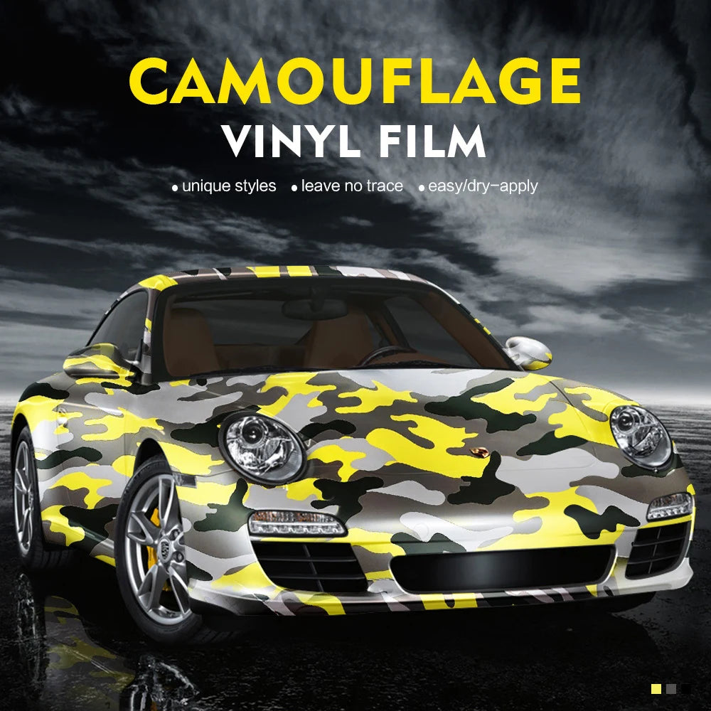 Camo Vinyl Film Car Wrap Digital Woodland Car Film Bike Console Computer Laptop Skin Motorcycle Camouflage Desert DIY Sticker