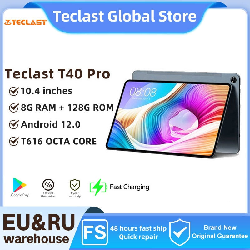 Teclast T40 Pro M40 Plus M40 Pro P30S P40HD P20S Tablet 8G RAM 128G ROM Octa Core 4G Network Android 12 Type-C GPS BT5.0 Wifi