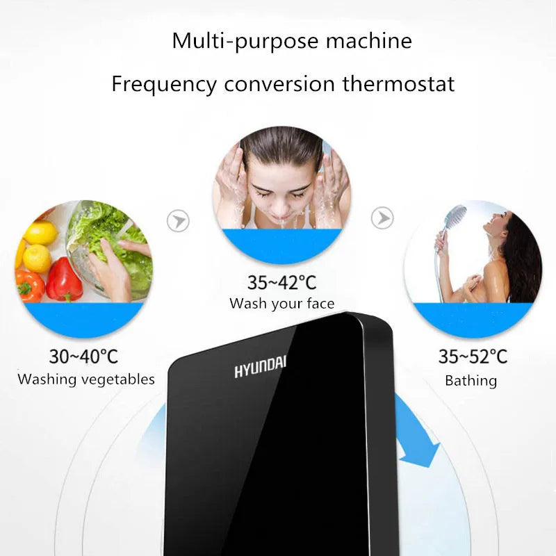 Electric Water Heater Household Instant Heating Type Shower Intelligent Constant Temperature Rapid Heating Shower Bath Machine