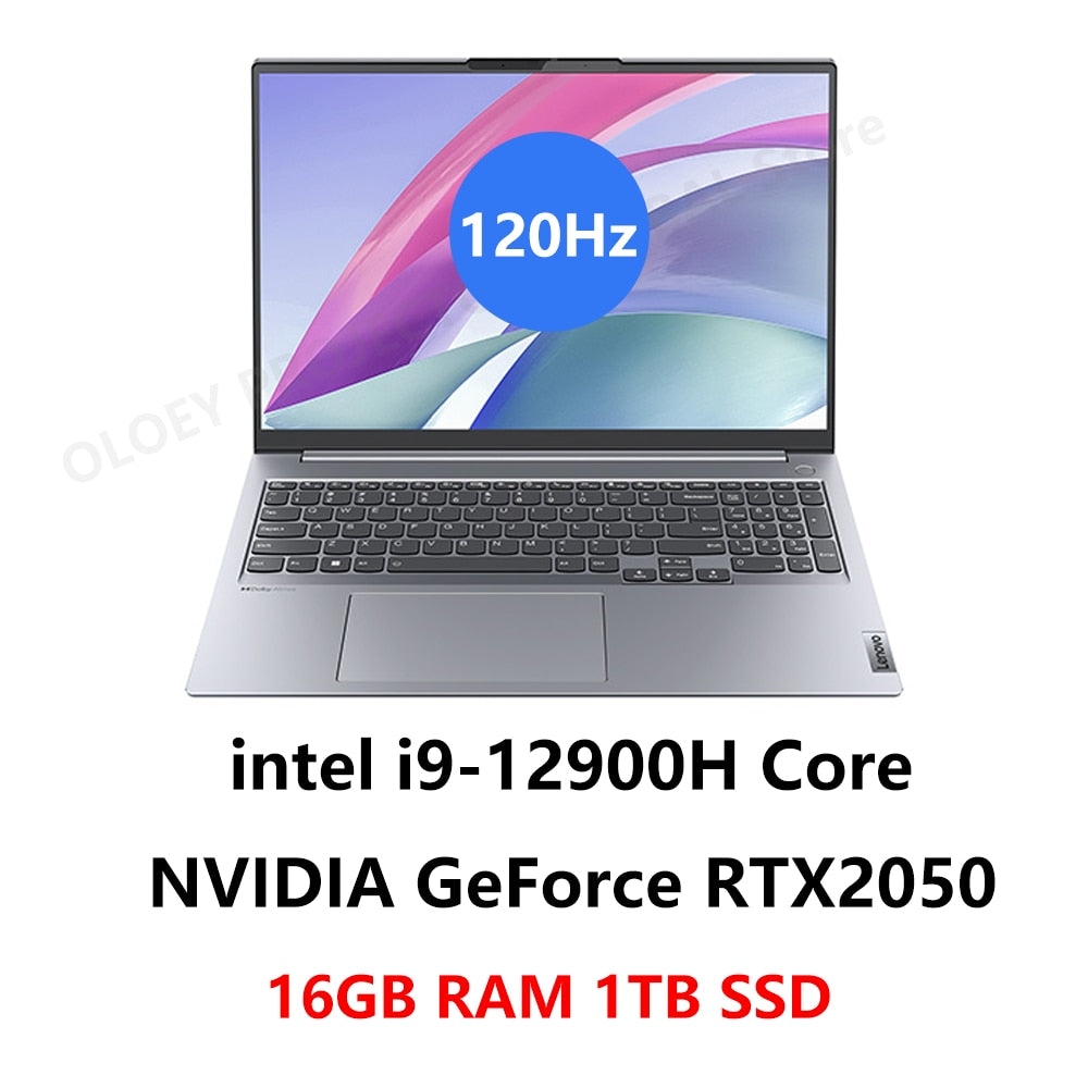 Lenovo ThinkBook 16+ 2022 Laptop Intel i5-12500H/i7-12700H RTX2050 16G/32GB RAM 512G/1TB SSD 16inch 2.5K 120Hz Screen Notebook