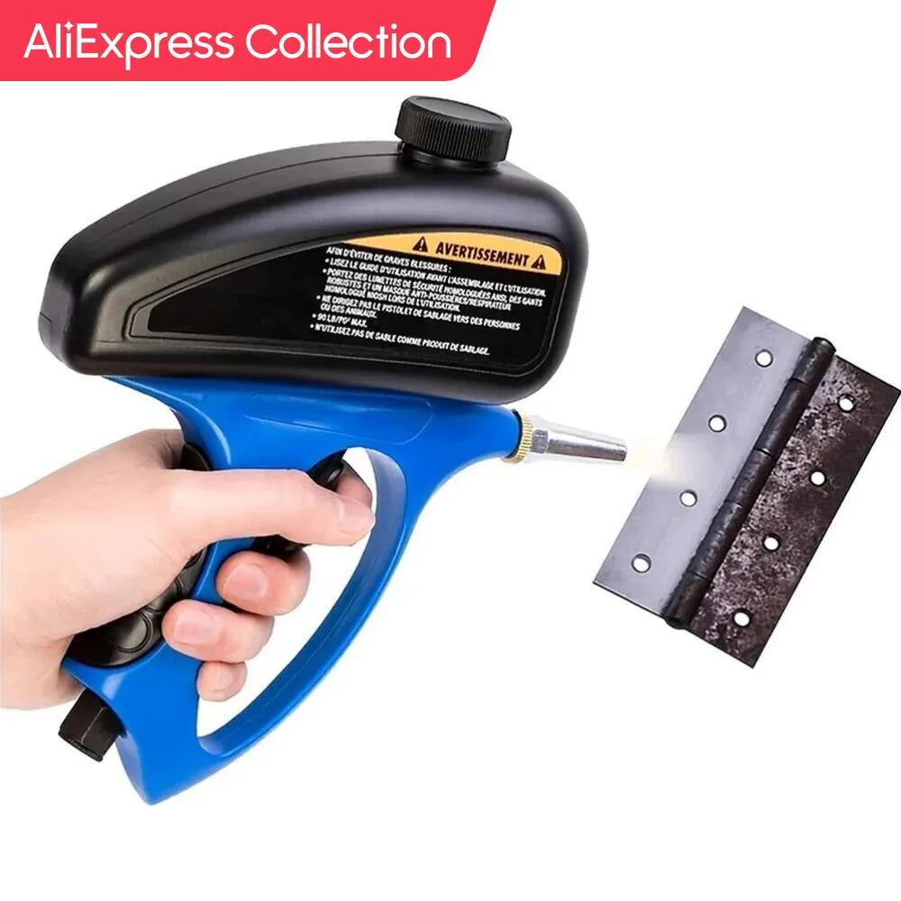 AliExpress Collection 1Pcs Adjustable Sandblasting Gun 90psi Portable Sand Blaster Sand Blasting Machine Gravity Small Handheld