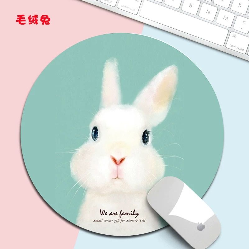 Kawaii Round Celestial Mouse Pad Soft Mat for Game Computer Cap Desk Mat Pads Non-Slip Rubbe PC Waterproof Office MousePad 20cm