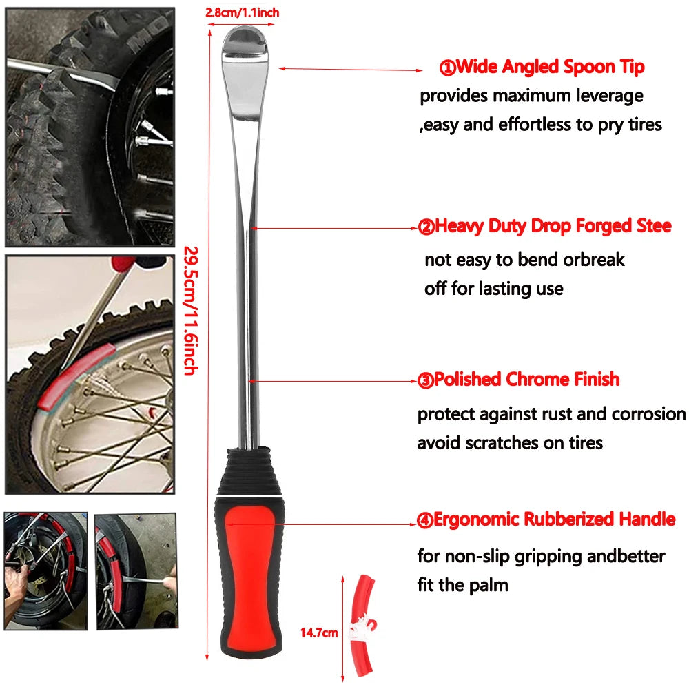1/10/42Pcs Moto Car Tire Changing Levers Auto Spoon Tire Set Change Lever Tool Rim Protector Tire Repair Maintenance Tool