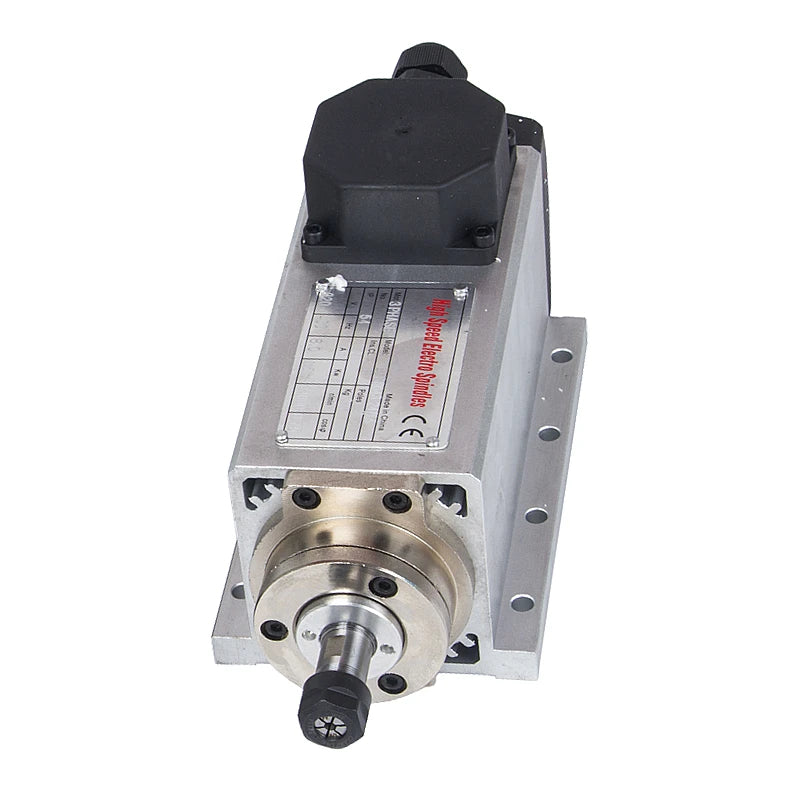 CNC Square Spindle Motor 1.5KW 800W Air Cooled Motor with Plug/Cable Box Version For DIY cnc machine tool