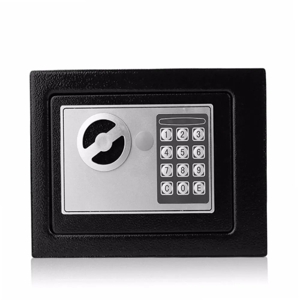 Safe Box Mini Steel Safes Money Bank Small Household Password Key Safety Security Box Keep Cash Jewelry Document Digital