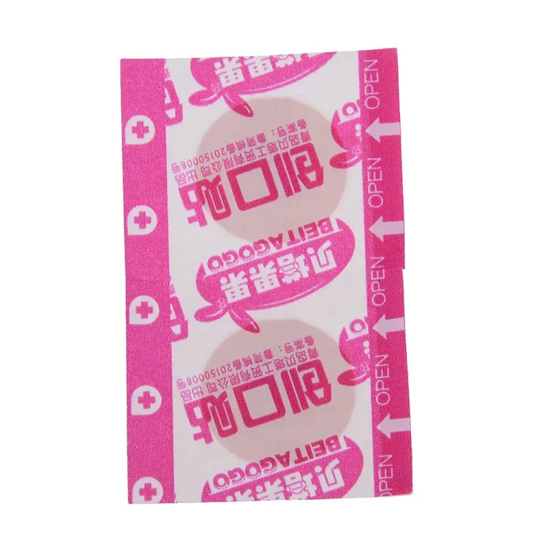 100Pcs First Aid Waterproof Healing Wounds Adhesive Bandage Round Band Aid Wound Plaster Stickers First Aid Kit