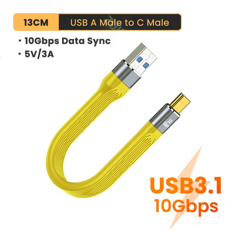 USB 4.0 Gen3 40Gbps Thunderbolt 3 Data Cable PD 100W 5A  Fast Charging USB C to Type C Cable 4K@60Hz Cable USB Tipo C Data Cabel