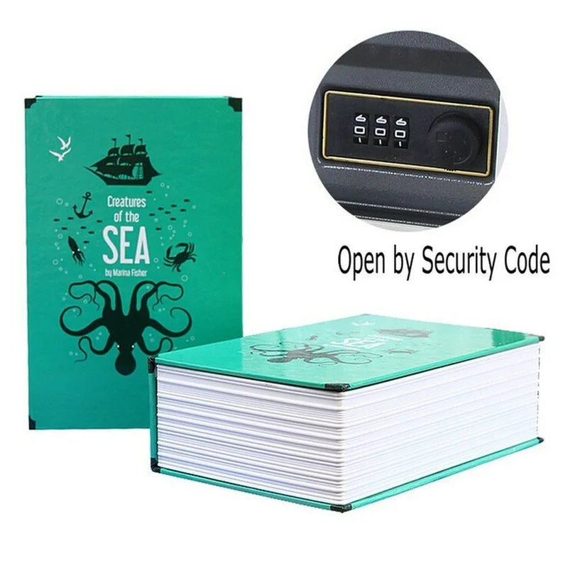 Student Gift Dictionary Mini Safe Box Book Hidden Secret Key Lock Coin Bank Card Jewellery Private Diary Storage Password 18cm