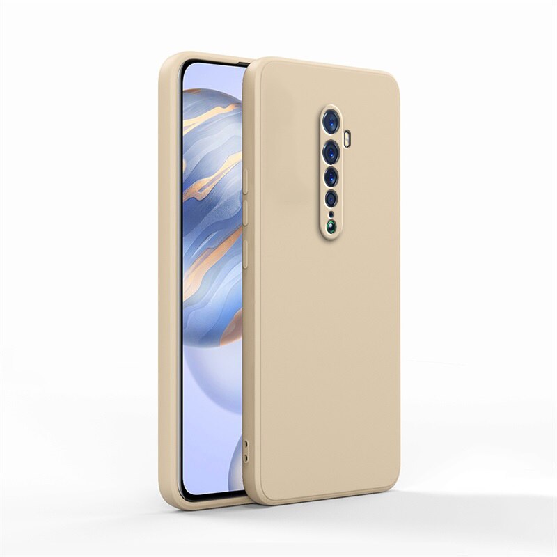 Original Case for OPPO Reno 2 2F 2Z Camera Protection Square Liquid Silicone Reno2 Soft Luxury Ultra Thin Shockproof Cover Funda