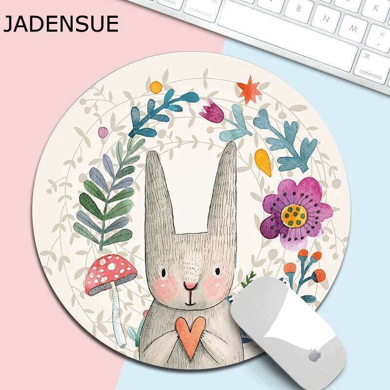 Kawaii Round Celestial Mouse Pad Soft Mat for Game Computer Cap Desk Mat Pads Non-Slip Rubbe PC Waterproof Office MousePad 20cm