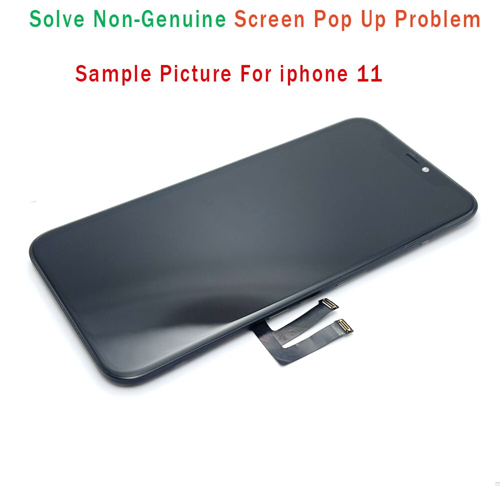 1Pcs (NO TOUCH IC Chips) OLED LCD Screen Display Assembly For iPhone 11 Pro Max 12 13 Pm Solve Non-Genuine Screen Pop Up Problem